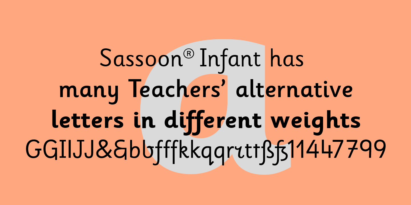 Пример шрифта Sassoon Infant #1